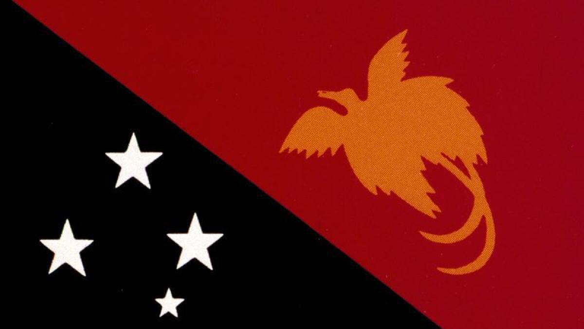 the flag of Papua New Guinea