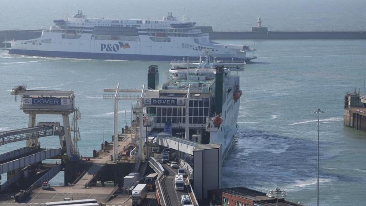 The port of Dover, Britain