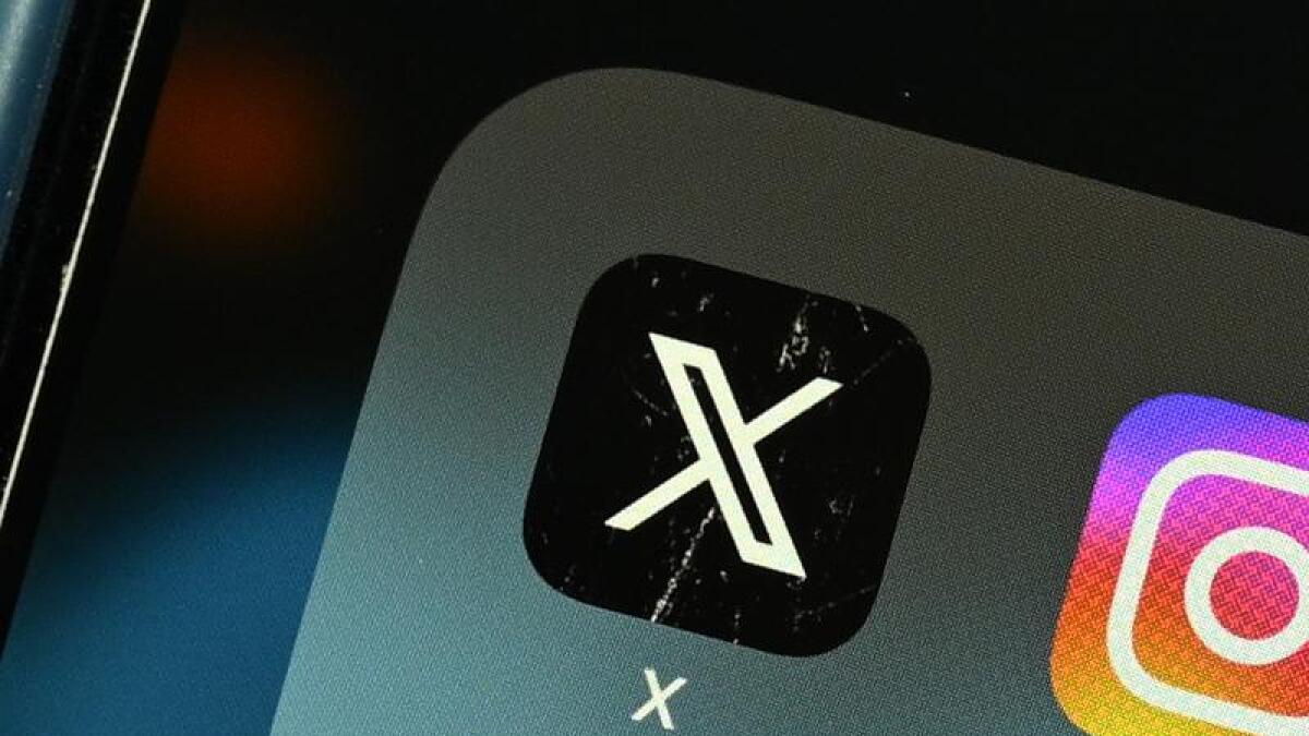 X icon on iPhone (file image)