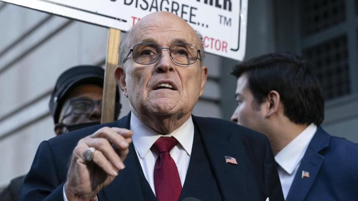Former mayor of New York Rudy Giuliani