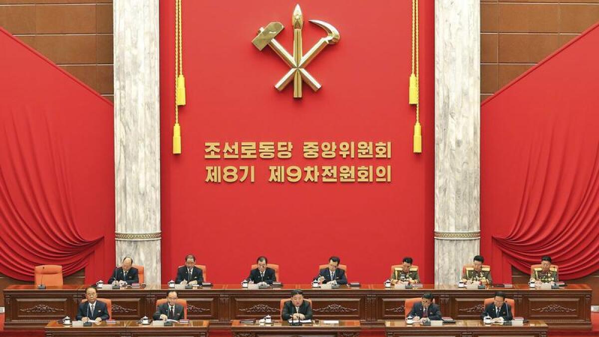 The plenary meeting of ruling Workersâ€™ Party in Pyongyang
