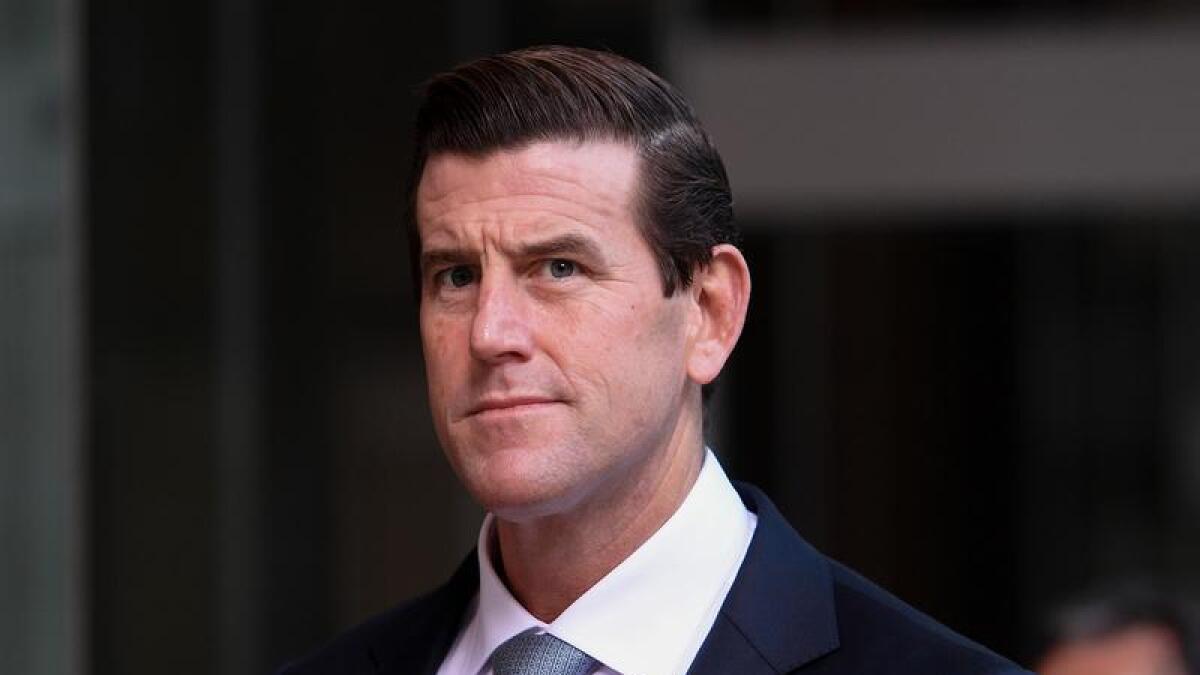 Ben Roberts-Smith leaves the Federal Court (file image)