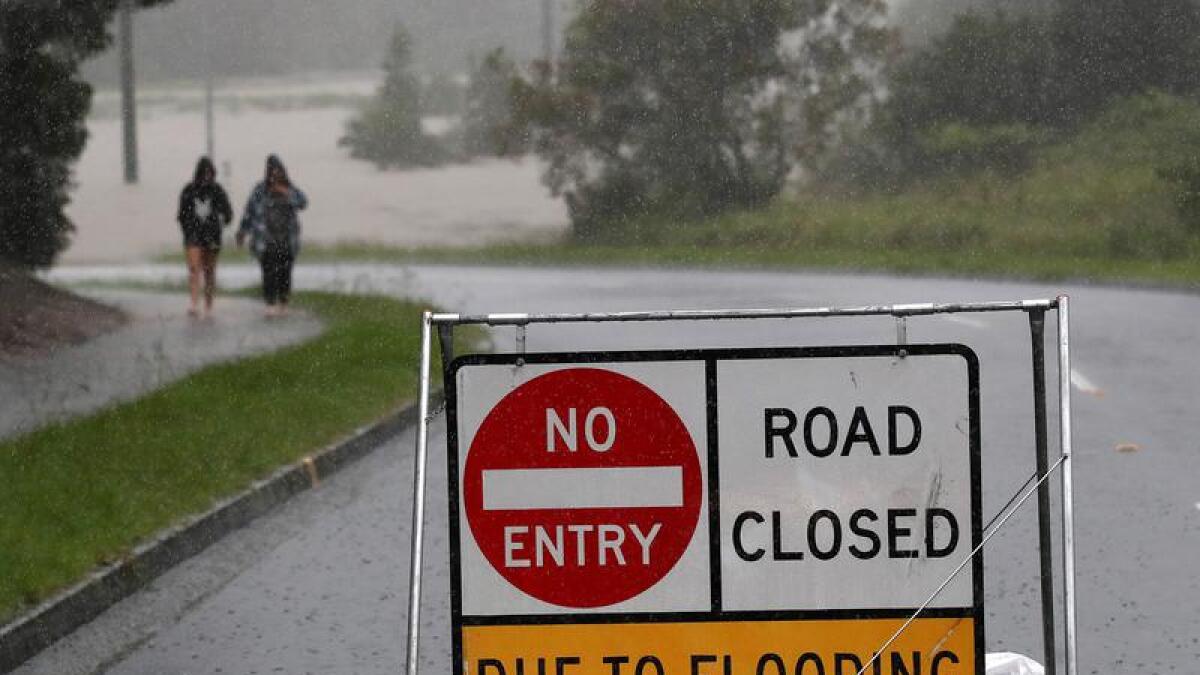 Floods near Logan in Queensland.