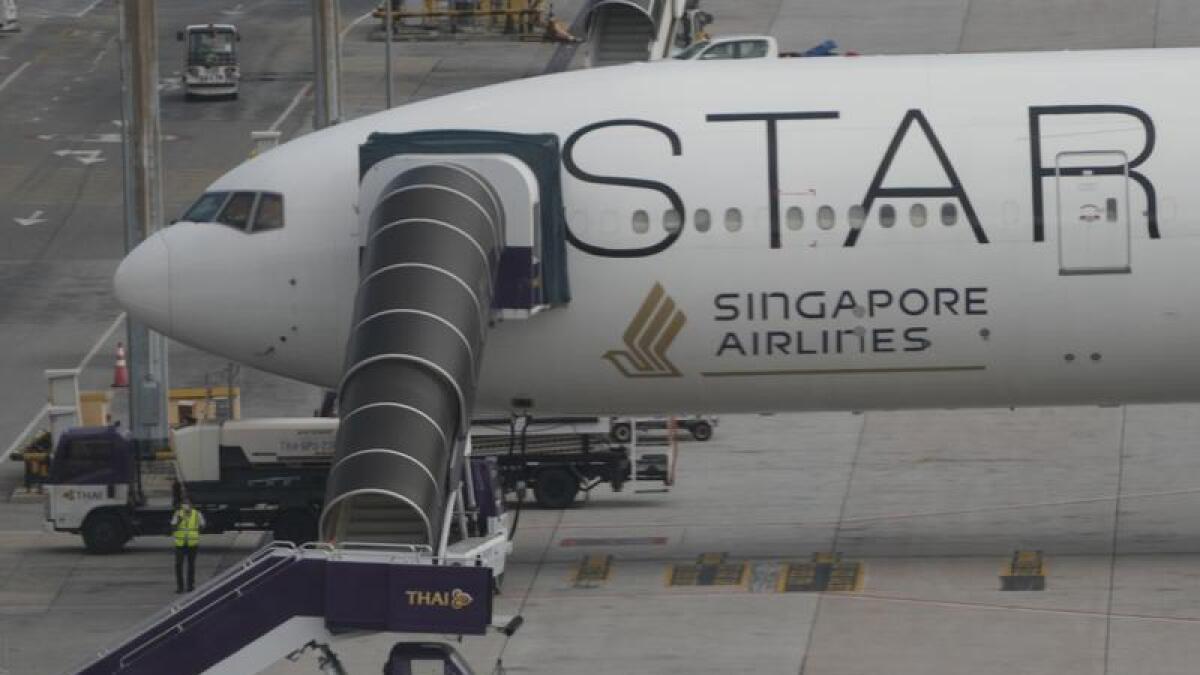 The SQ321 London-Singapore flight after landing in Bangkok