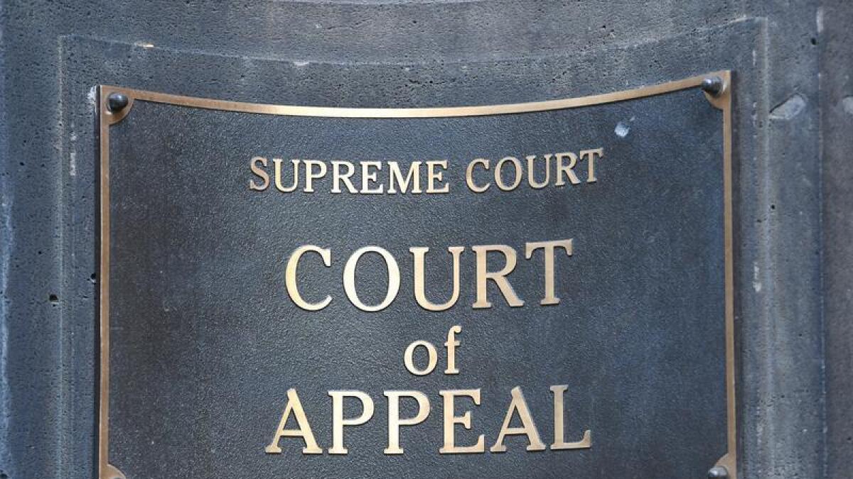 Court of Appeal signage (file image)