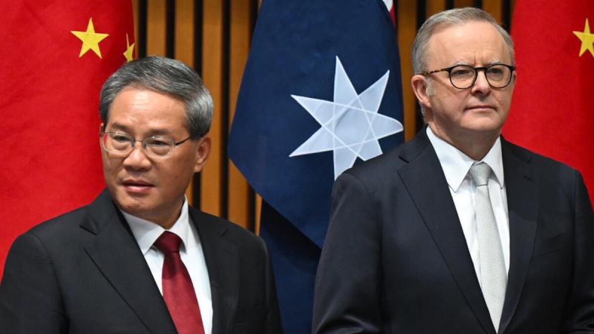 Li Qiang and Anthony Albanese 