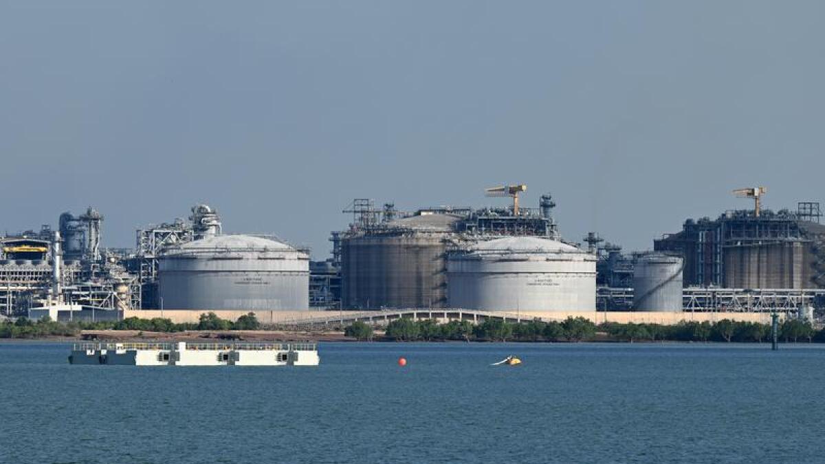 Ichthys LNG onshore processing facilities at Bladin Point in Darwin