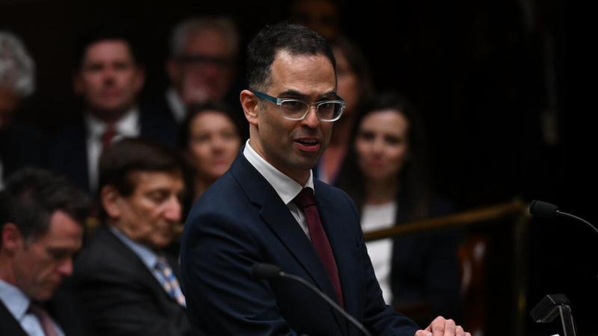 NSW Treasurer Daniel Mookhey delivers the budget