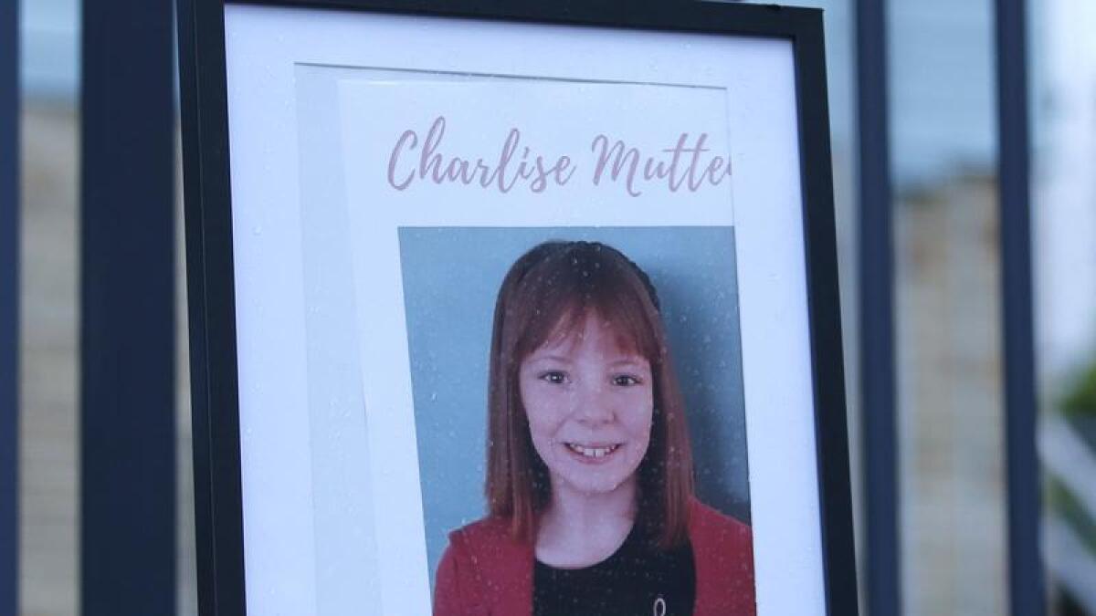 Photo at vigil for Charlise Mutten (file image)