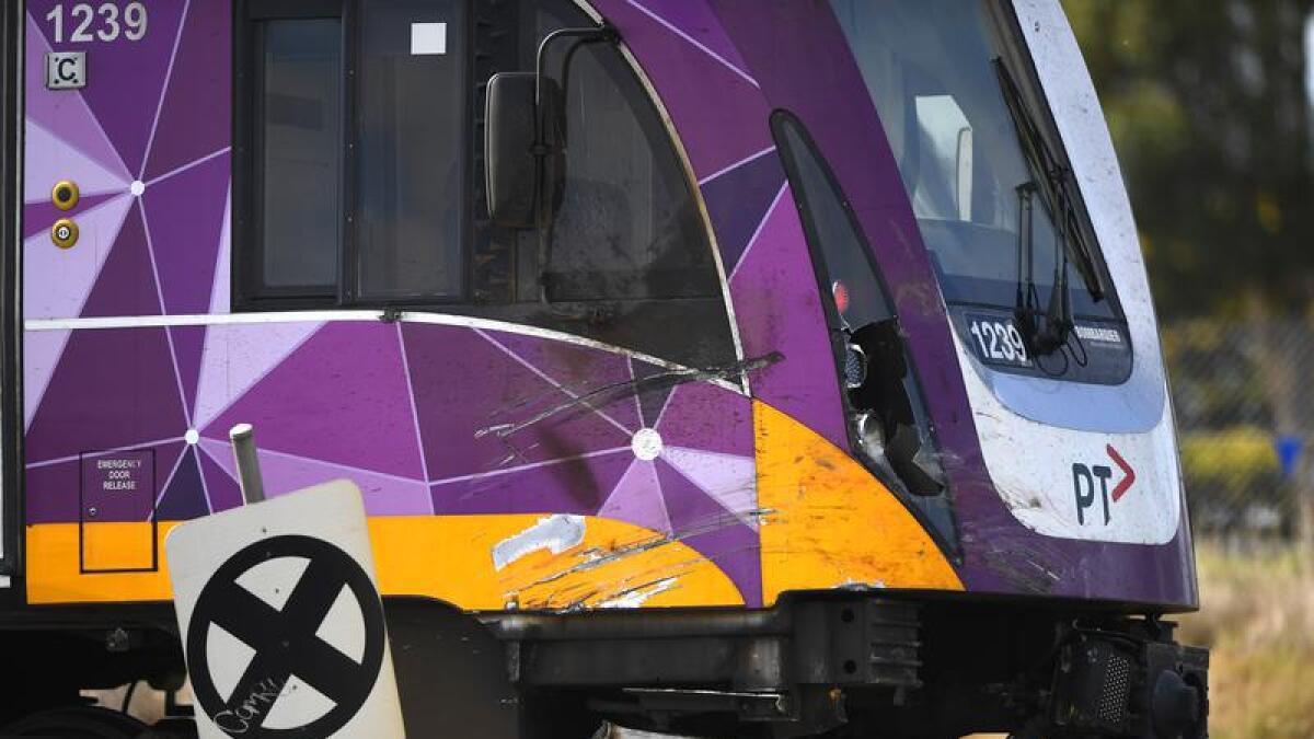 A truck driver has died following a collision with a train in Geelong.