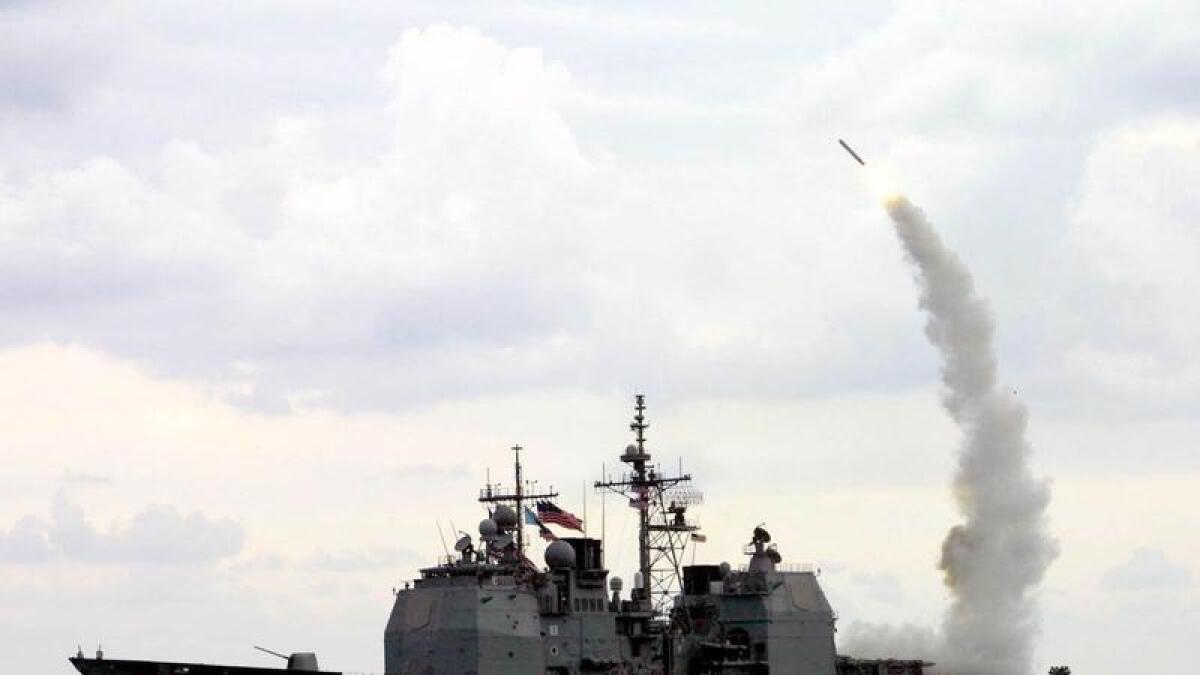 A Tomahawk Land Attack Missile launch (file image)