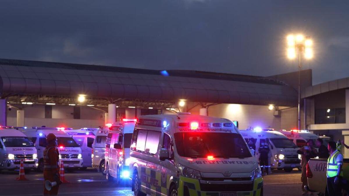 Ambulance at Thailand's Suvarnabhumi International Airport