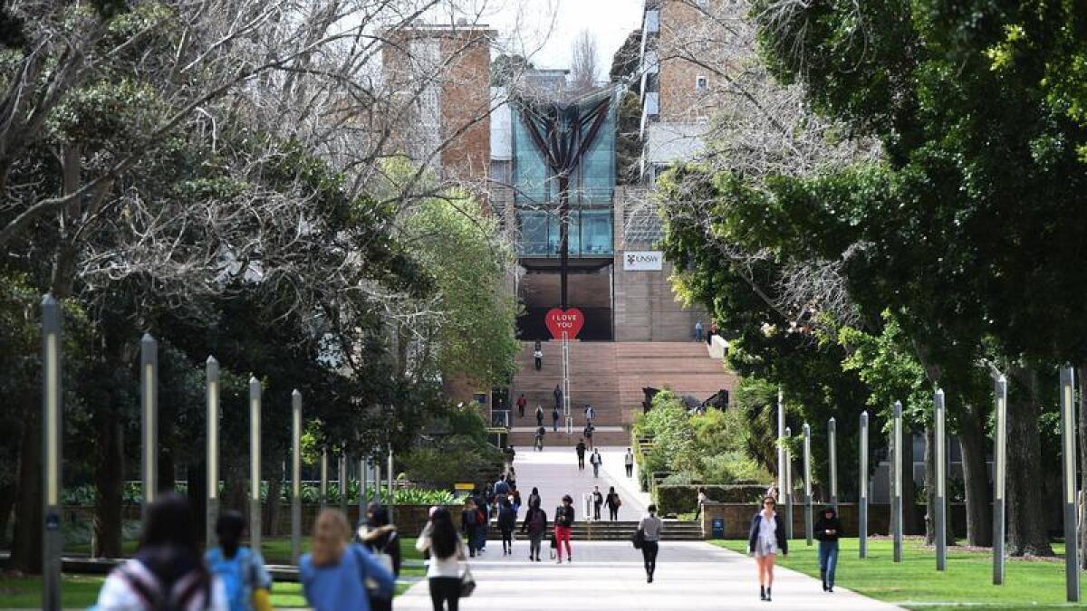 A file photo of the University of New South Wales
