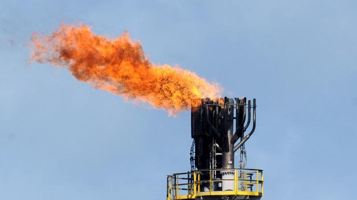 Flames at a gas plant (file image)