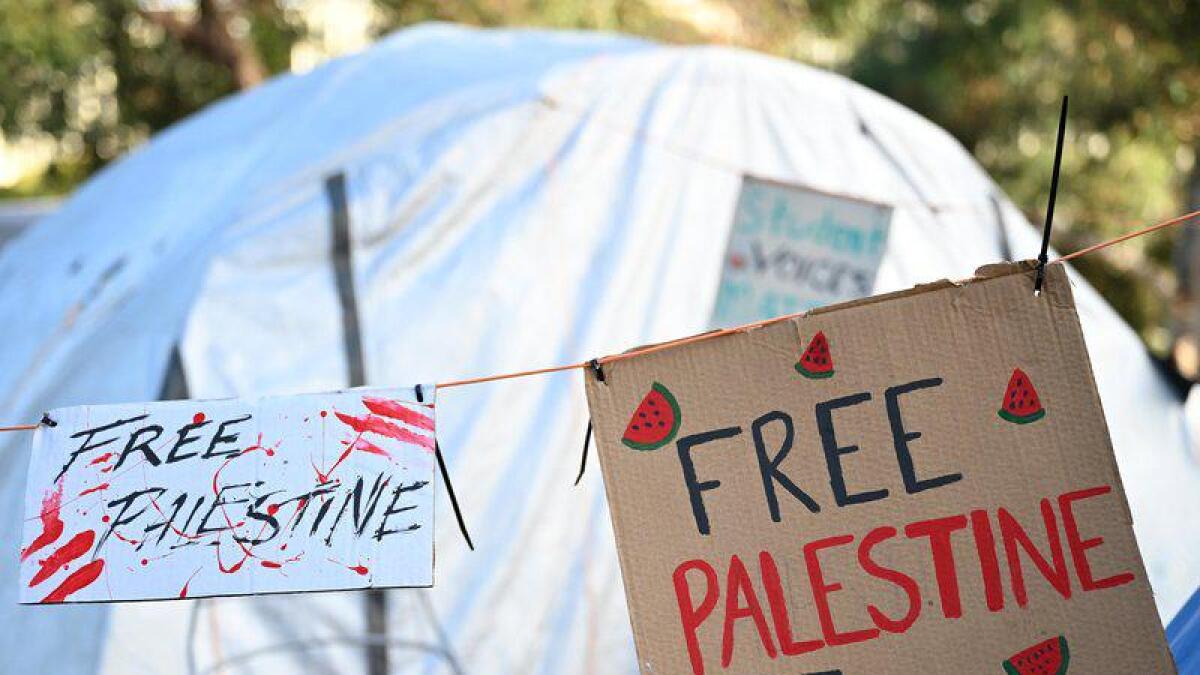 A pro-Palestine camp