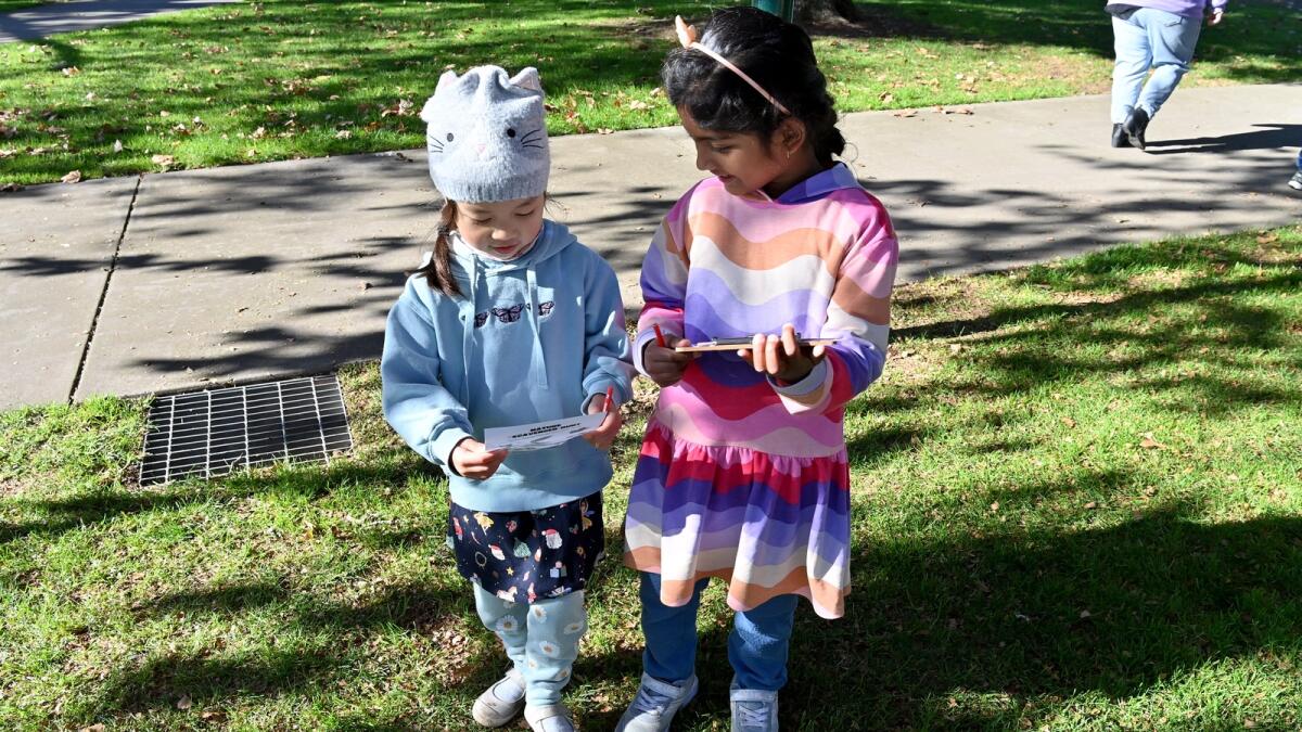 Nature Scavenger Hunt at the Queen's Gardens Shepparton.