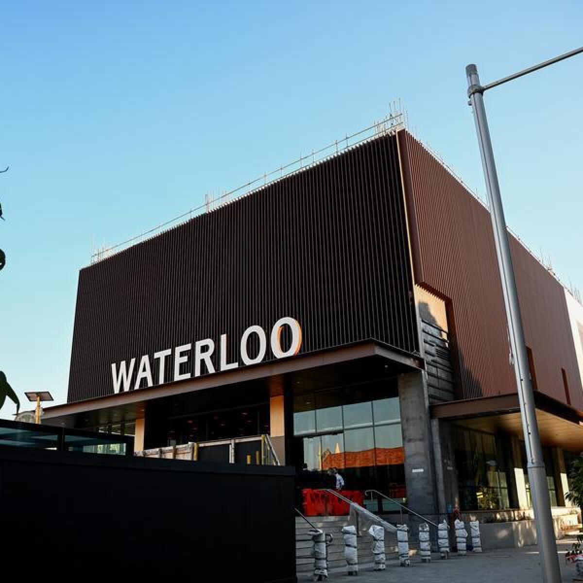 The new Waterloo Metro Station in Sydney