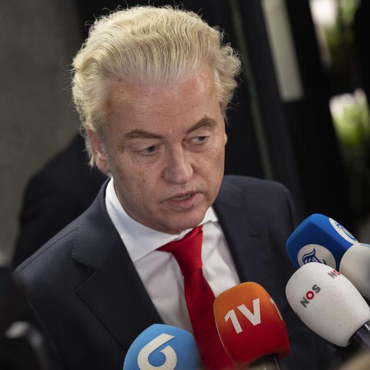 Party for Freedom leader Geert Wilders