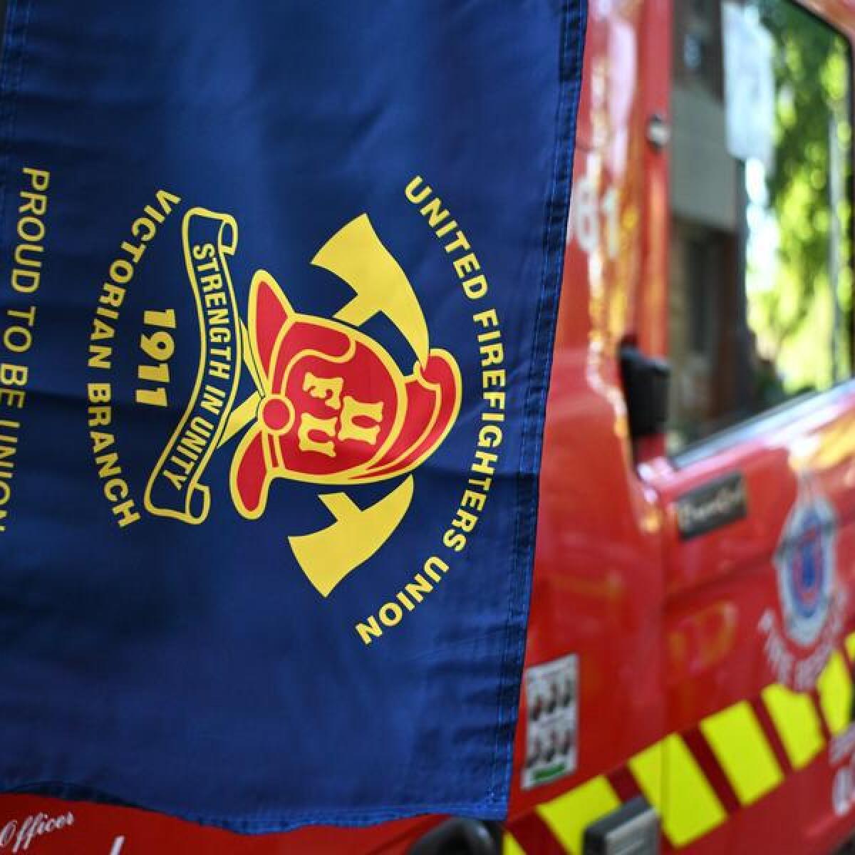 United Firefighters Union flag (file image)