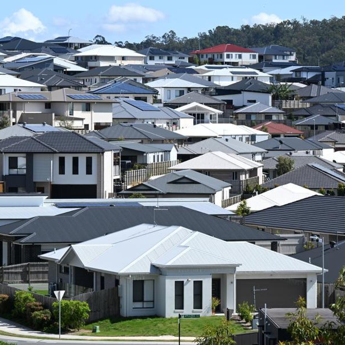 Homes in a new housing estate