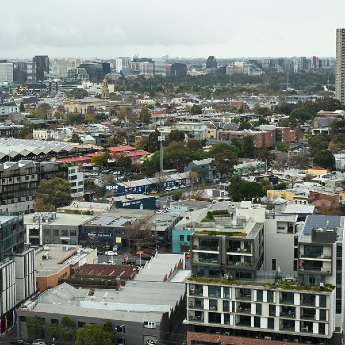 Homes and businesses in Melbourne's south (file)
