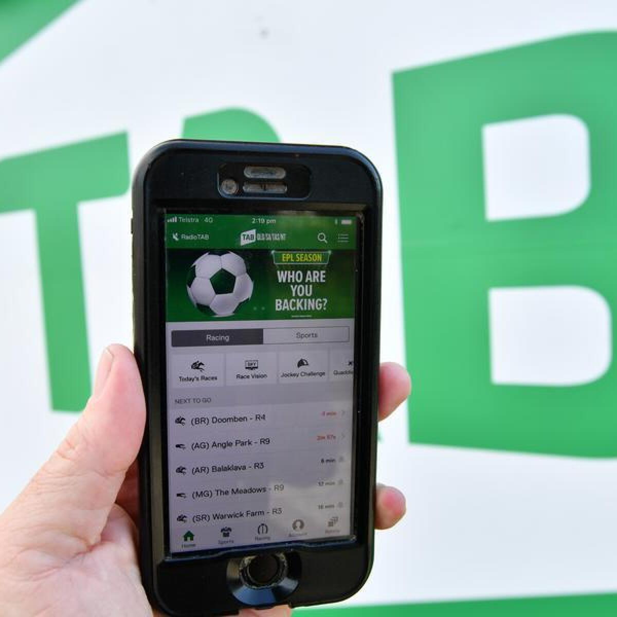 The TAB betting app
