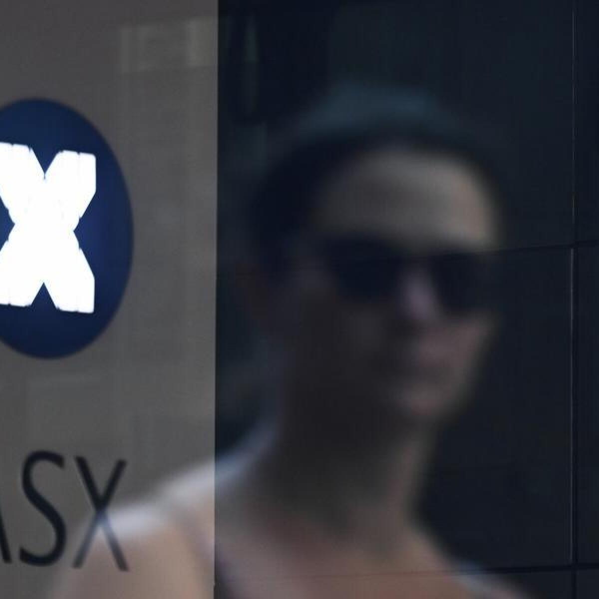 A reflection in the window of the ASX in Sydney