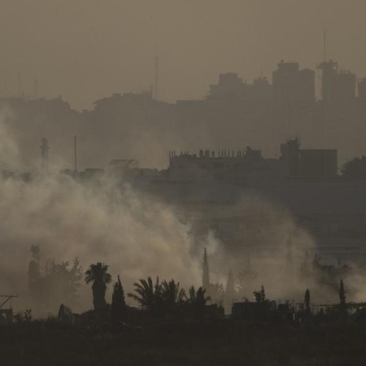Israeli forces press Gaza offensive from north, south