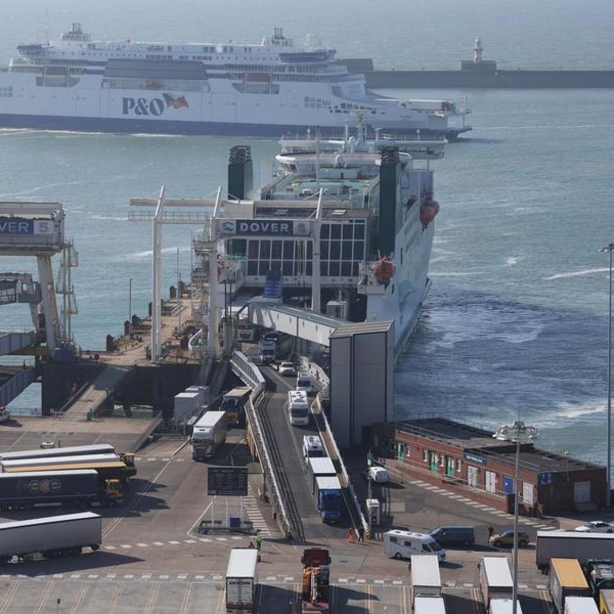 The port of Dover, Britain