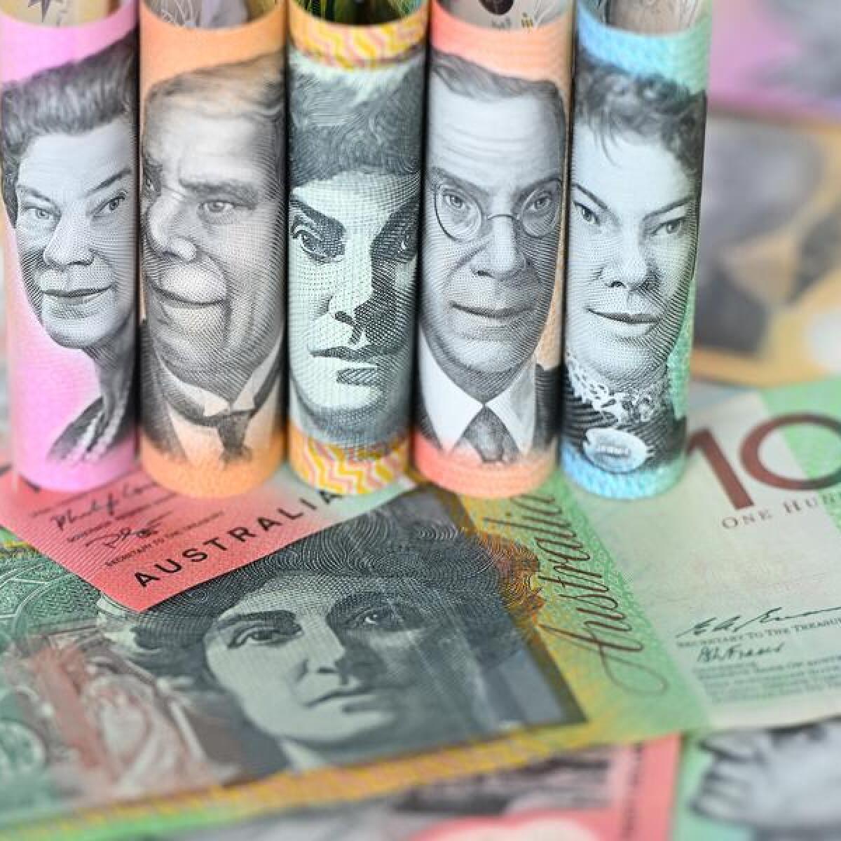 Australian bank notes (file image)