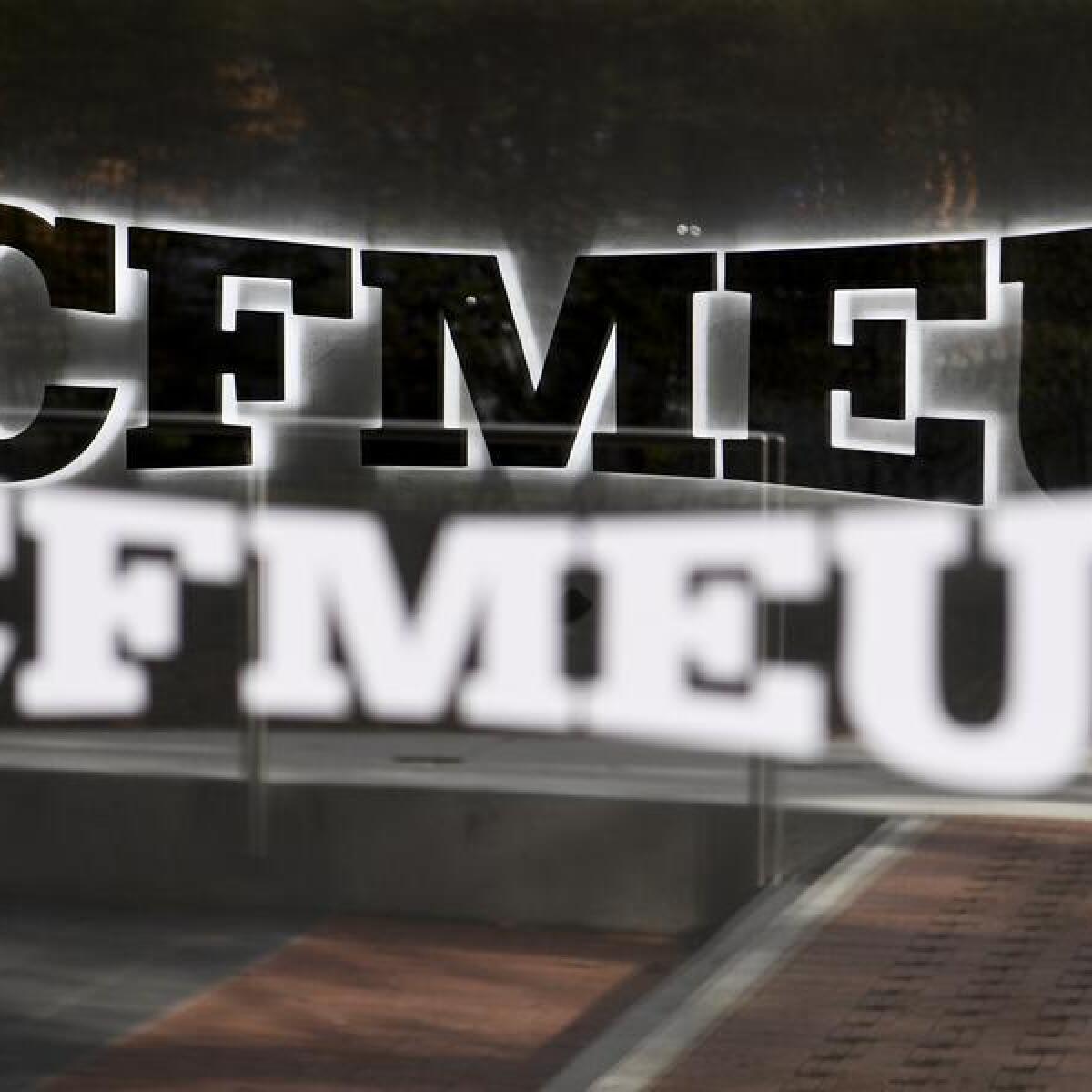 The CFMEU sign