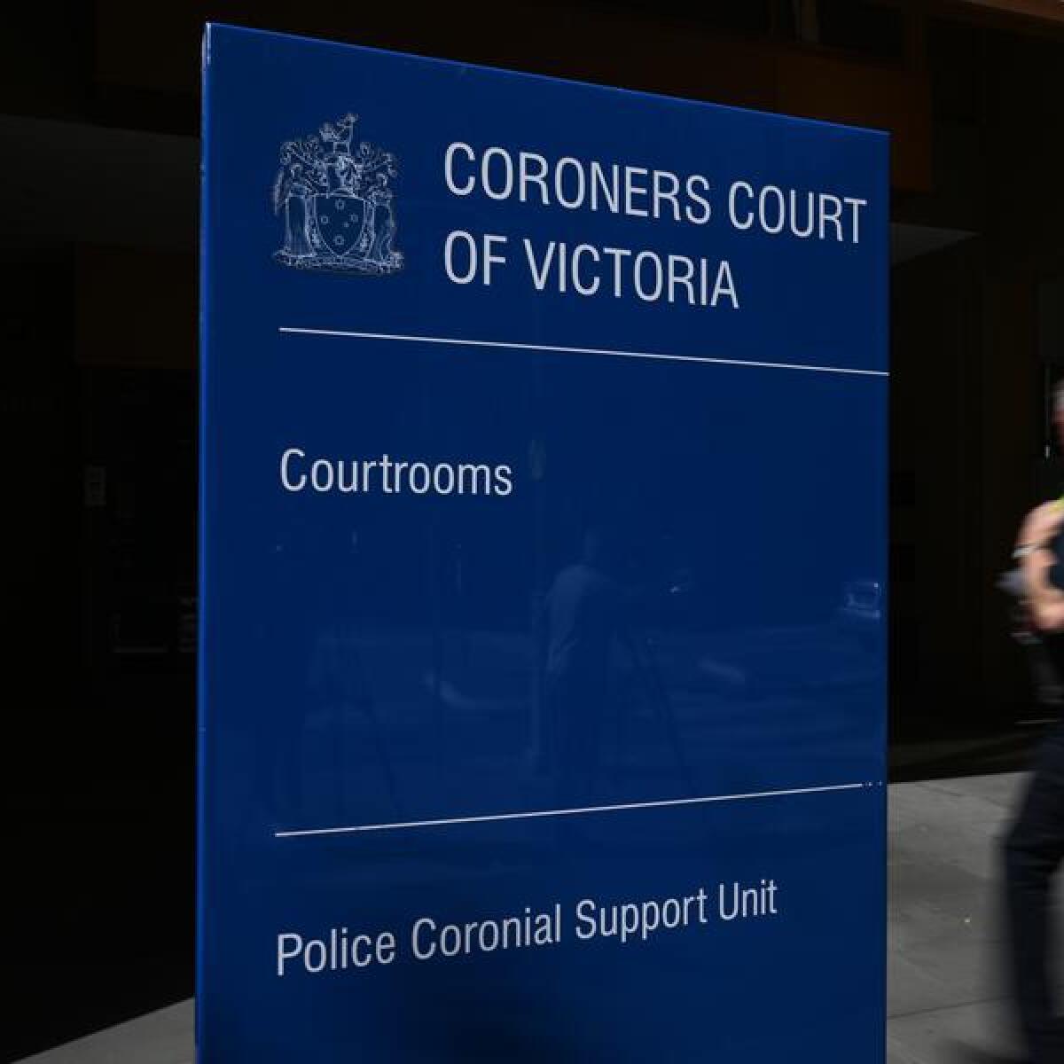 Coroners Court signage (file image)