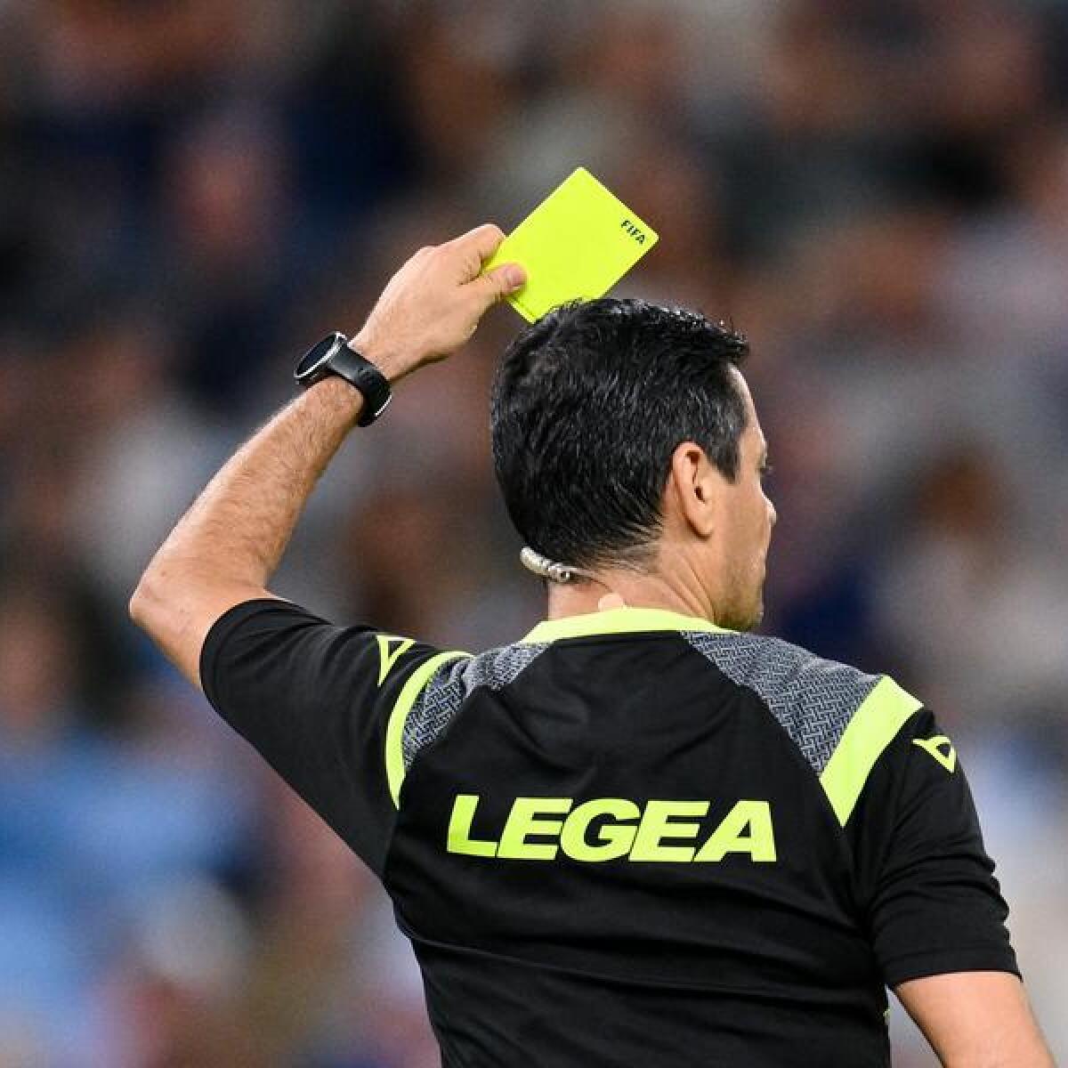Yellow card issued.