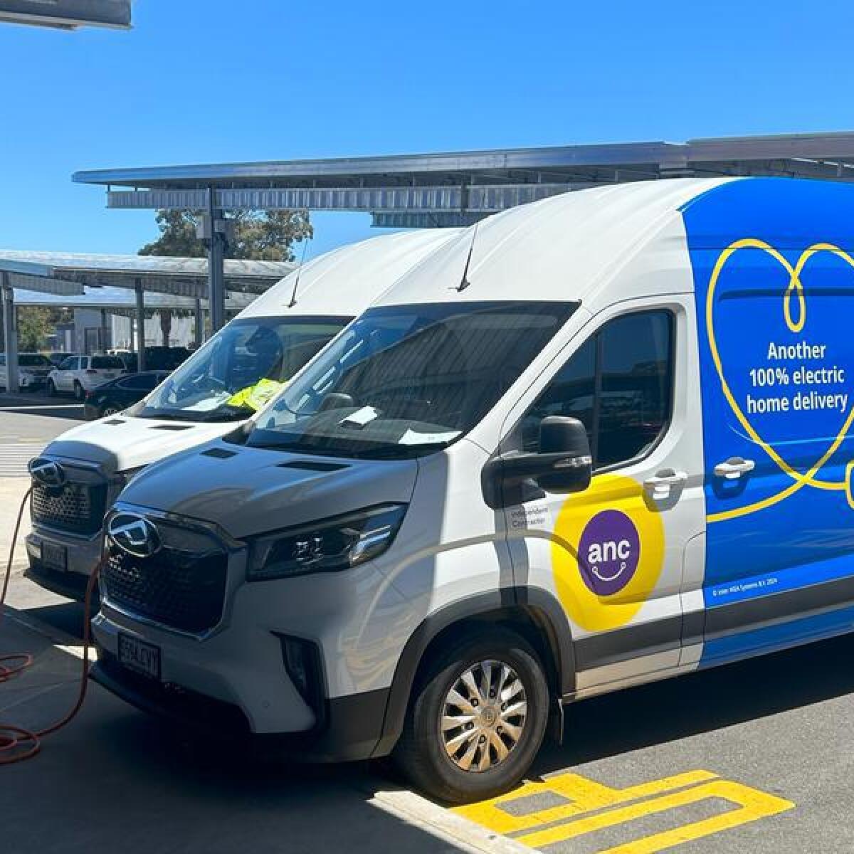 IKEA electric vans charging
