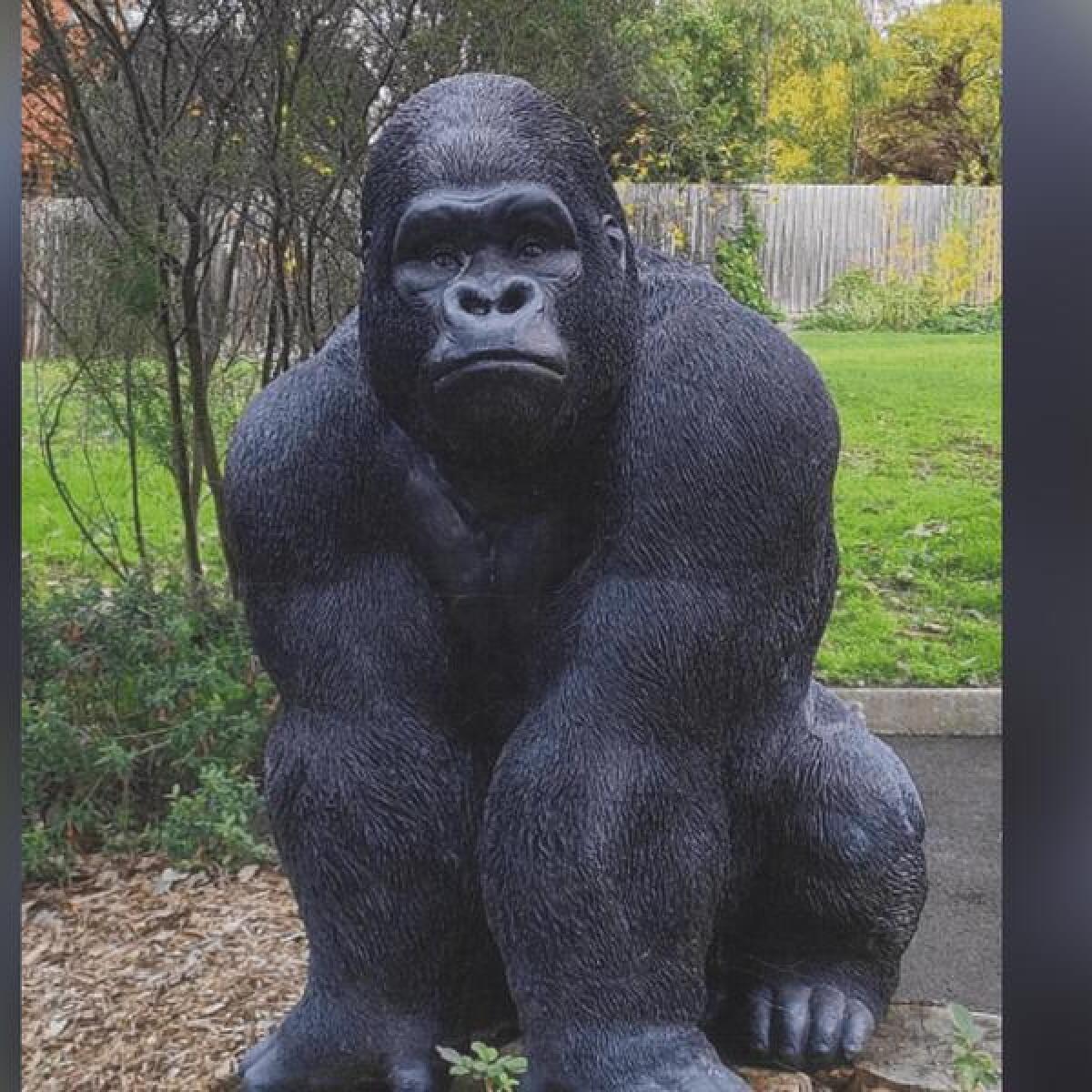 A gorilla statue stolen from a retirement community