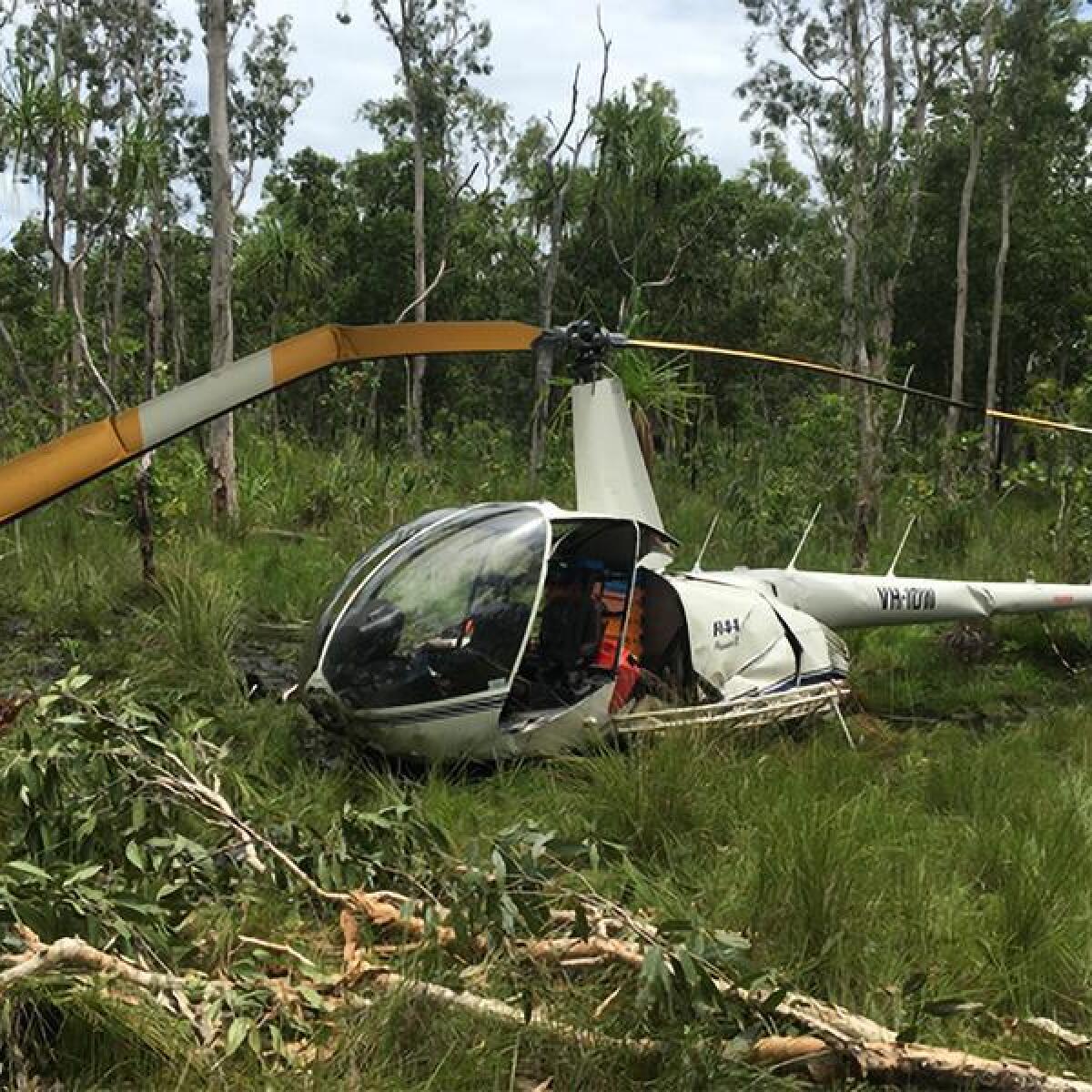 Robinson R44 helicopter that crashed in Arnhem Land (file image)