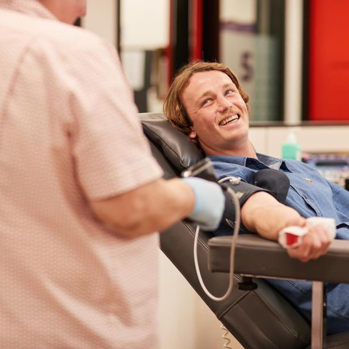 A blood donor