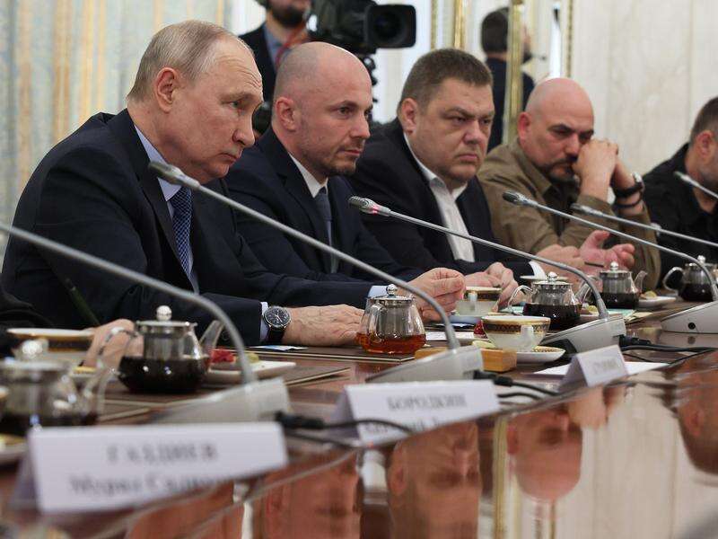 Putin says Ukraine hit dam, IAEA head visits Kyiv