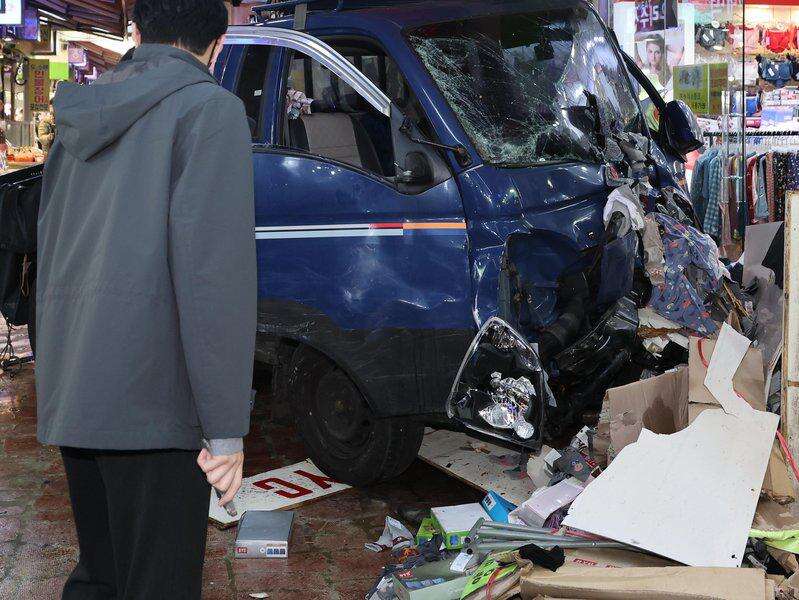 Two dead, 18 hurt as truck rams South Korean market