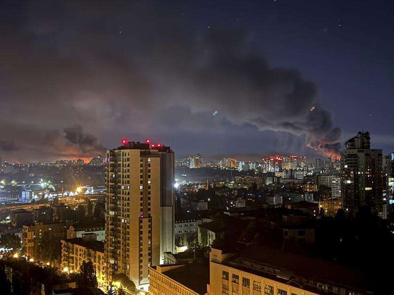Russia pounds Kyiv with largest drone attack of the war