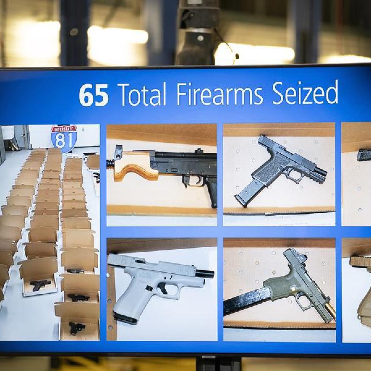 Firearms seized in Canada probe