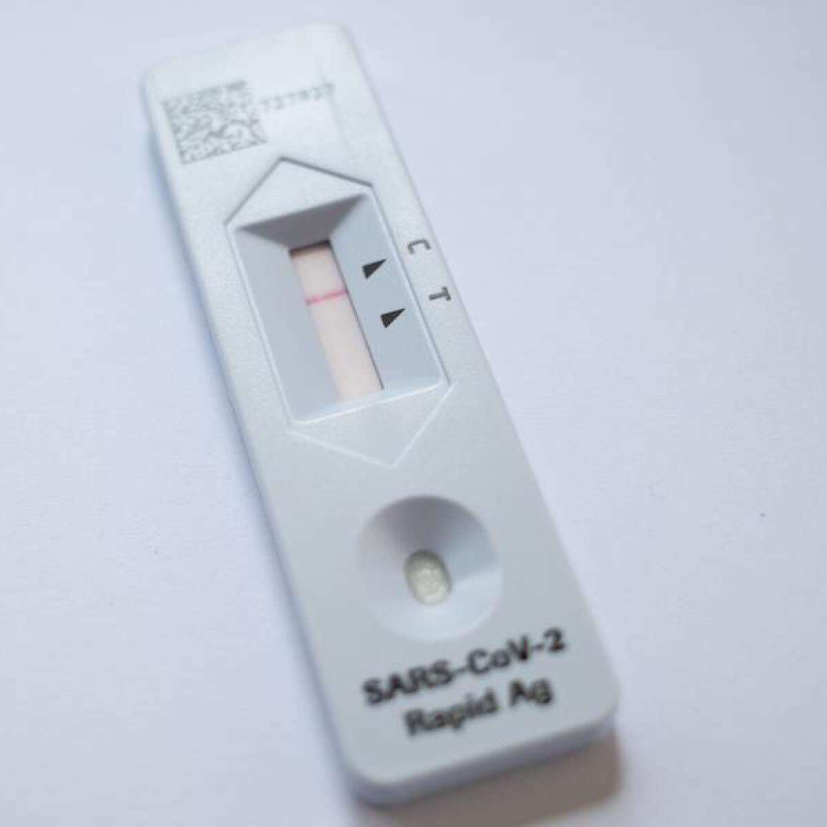 A file image of a rapid antigen test