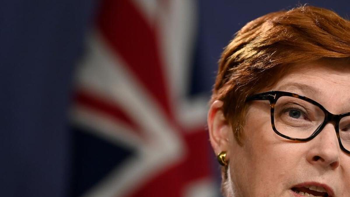 Australian Foreign Affairs Minister Marise Payne