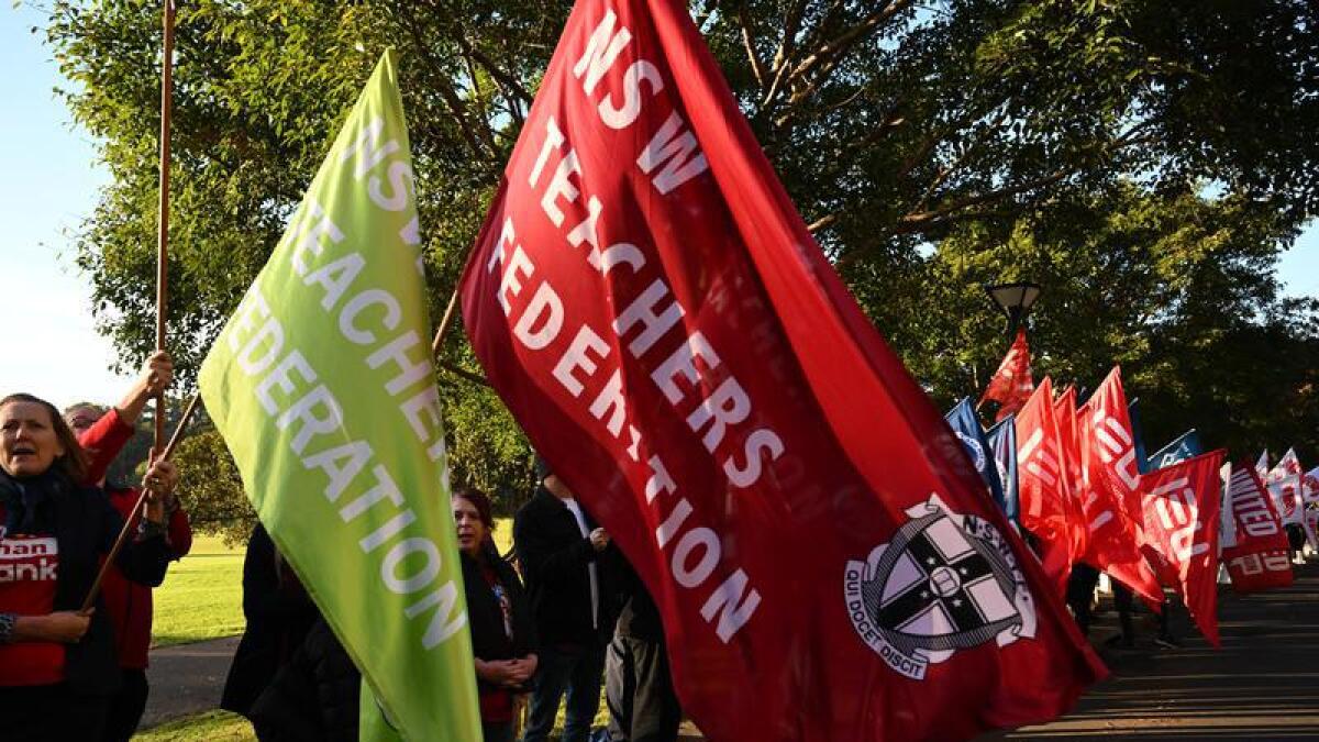 UNIONS NSW PROTEST