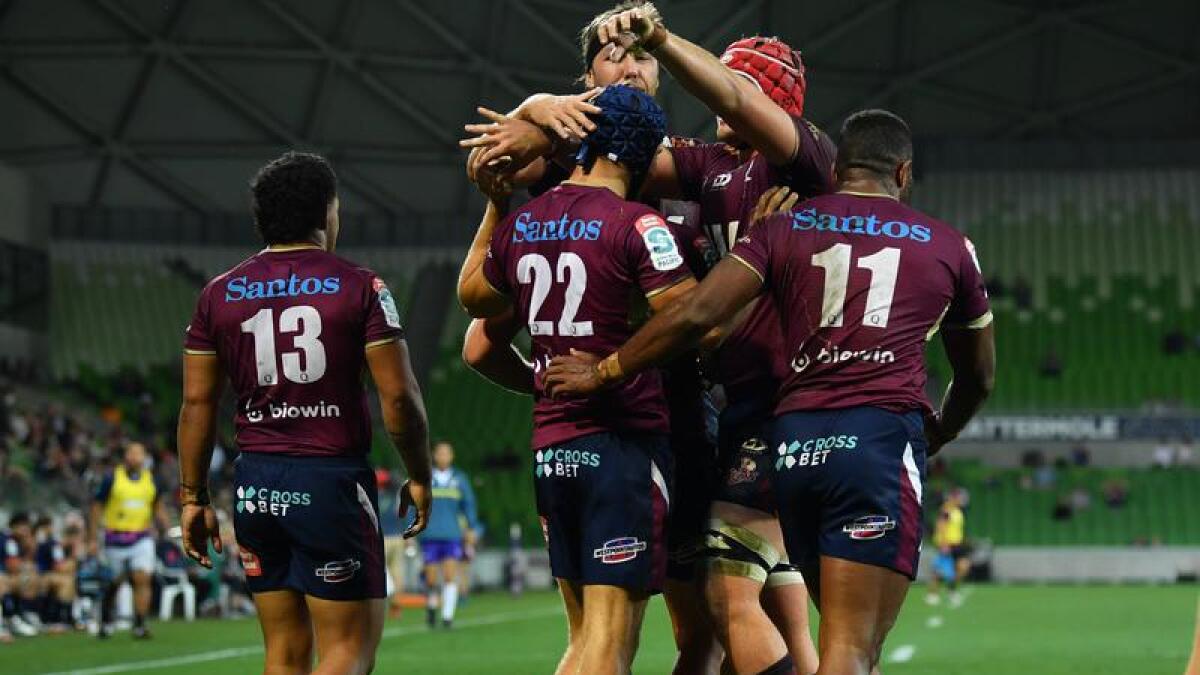 The Queensland Reds in Super Rugby action