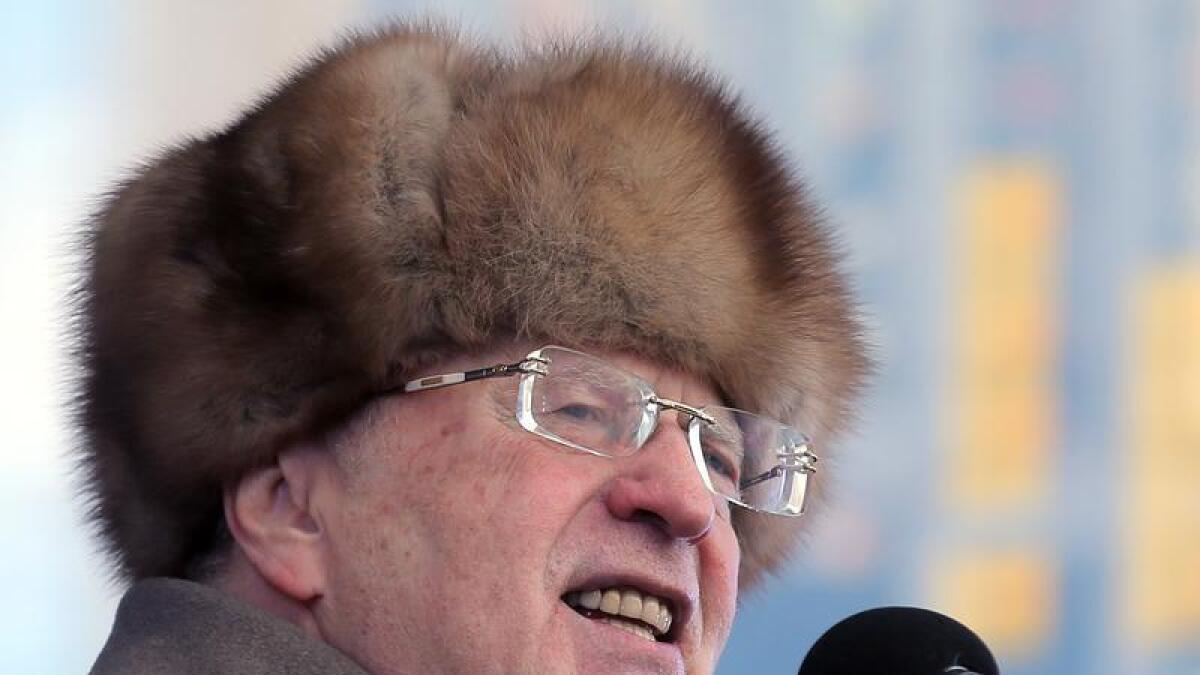 Senior Russian lawmaker Vladimir Zhirinovsky has died at age 75.
