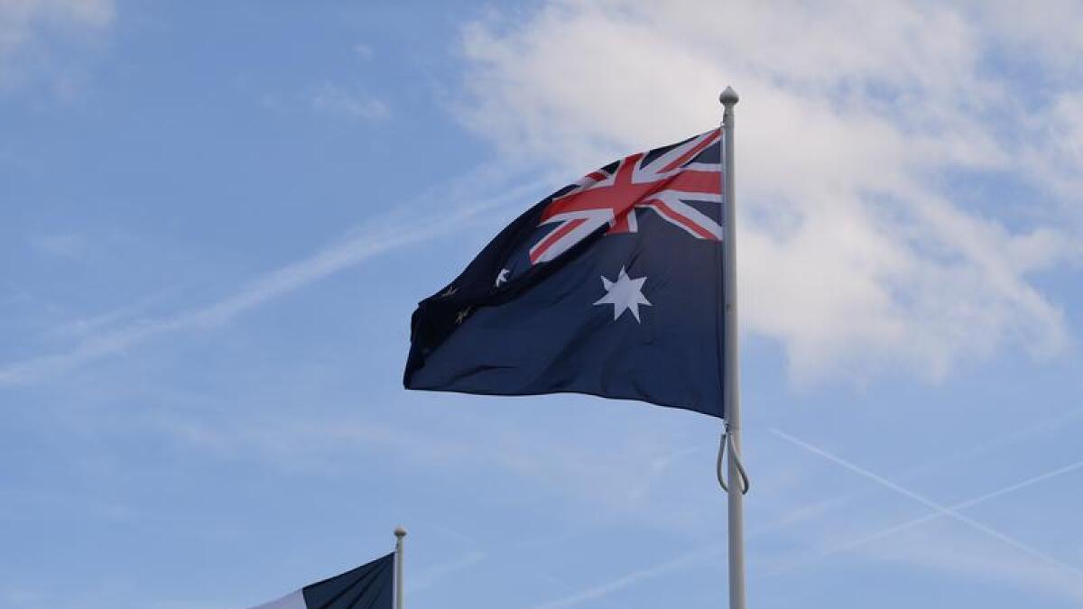Flags of France and Australia