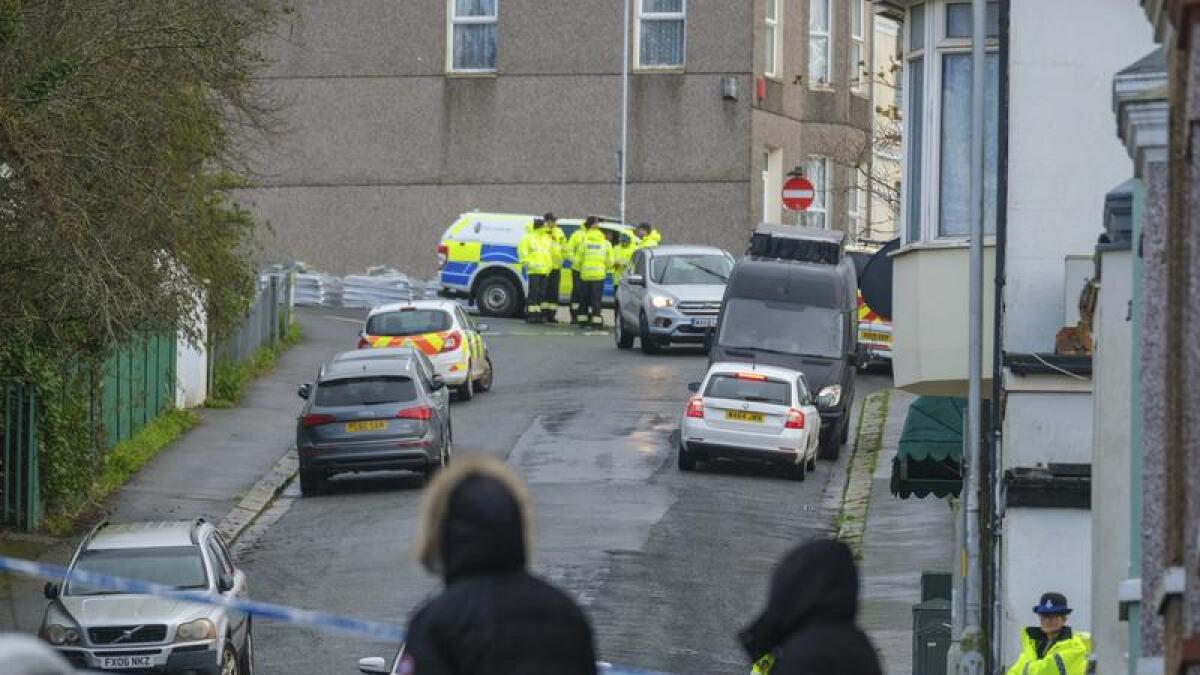 Authorities cordon off WWII bomb in Plymouth
