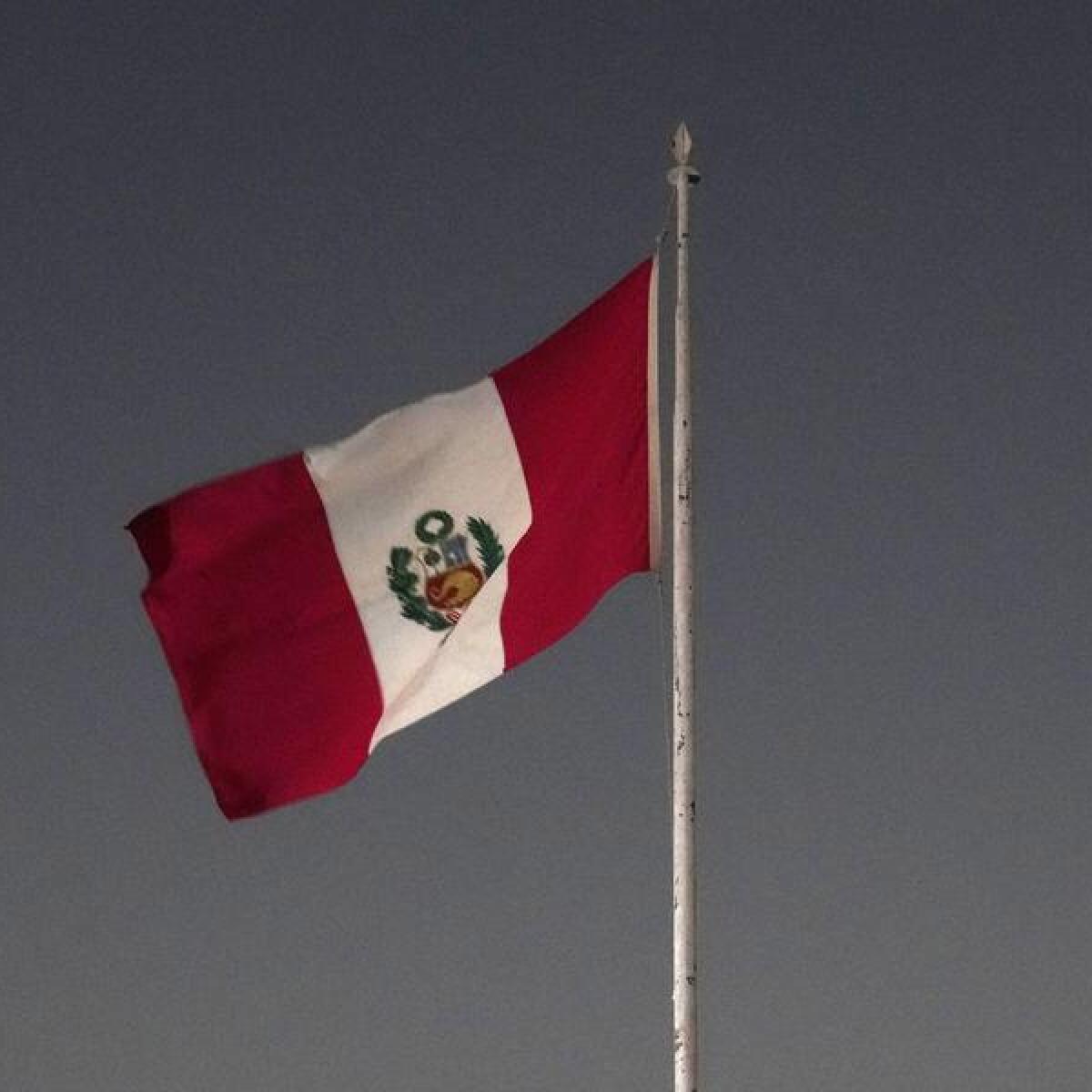 The Peruvian flag