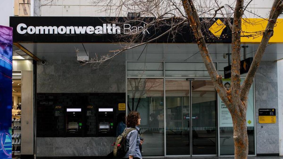 Commonwealth Bank in Rundle Mall in Adelaide